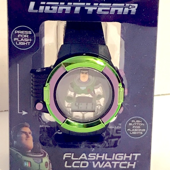 NIB Toy Story BUZZ LIGHTYEAR LCD Watch with Flashlight - Disney Pixar - Picture 5 of 11
